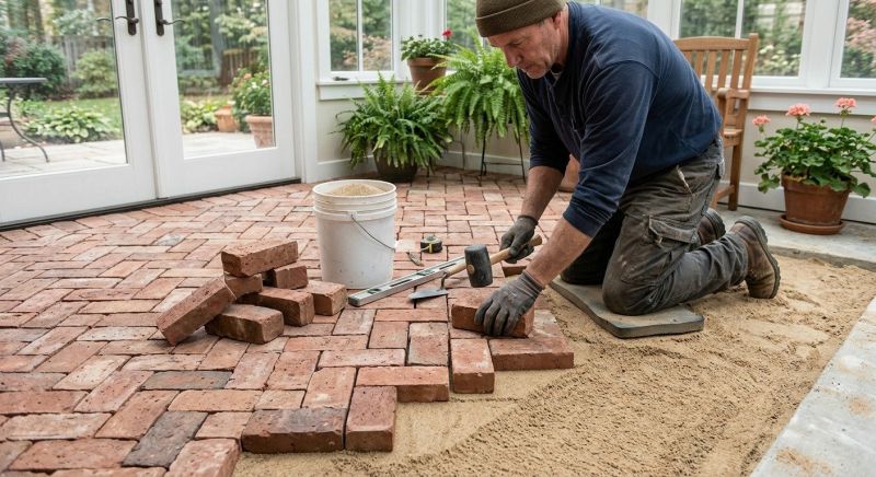 Brick Porch Installation in Stamford, CT